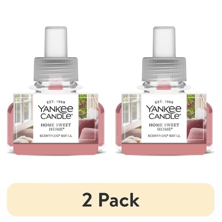 (2 pack) Yankee Candle Home Sweet Home ScentPlug Fragrance Oil Refill, 0.625 fl oz