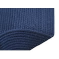 thumbnail image 3 of Better Trends Country Braid Collection is Durable and Stain Resistant Reversible Indoor Area Utility Rug 100% Polypropylene 40" x 60" Tri-Circle, Dark Blue Solid, 3 of 4