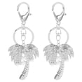 thumbnail image 1 of KAKOWELY charms 2pcs Elegant Pearl Keychain With Sparkling Rhinestone Coconut Tree Charm Backpack Decor Keychain Backpack Accessories Key Ring Bag Pendant, 1 of 4