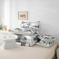 thumbnail image 6 of jejeloiu Gray Vintage Camo 7pcs Bedding Comforter Set,Western Farmhouse Camouflage Queen Bedding Sets For Boys Men Reversible, 6 of 8