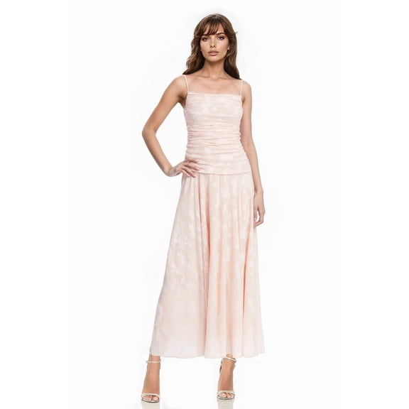 Jewel Badgley Mischka womens Cowl Bodice Midi Dress, 12