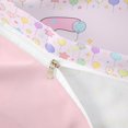 thumbnail image 4 of meiyoeat Rainbow Gradient Monogram E Twin Duvet Cover,Dreamy Balloon Initial Art Twin Bedding For Girl,Pink Reversible,2 Pieces,1 Duvet Cover and 1 Pillowcase, 4 of 6
