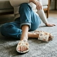 thumbnail image 3 of COEQINE Schnauzer Corgi Paw Slip On Slippers Womens Fluffy Slippers Soft Indoor Sandals Cute House Slides Comfortable Open Toe Slip On House Shoes Footwear for Bedroom Travel, 40-41, 3 of 7