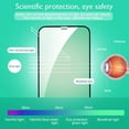 thumbnail image 3 of ZYQEEE 3 Pack Anti Blue Light Screen Protector Compatible for iPhone 13 Pro - 6.1", Green Light Eye Protection Tempered Glass, Bubble-Free, 3 of 9