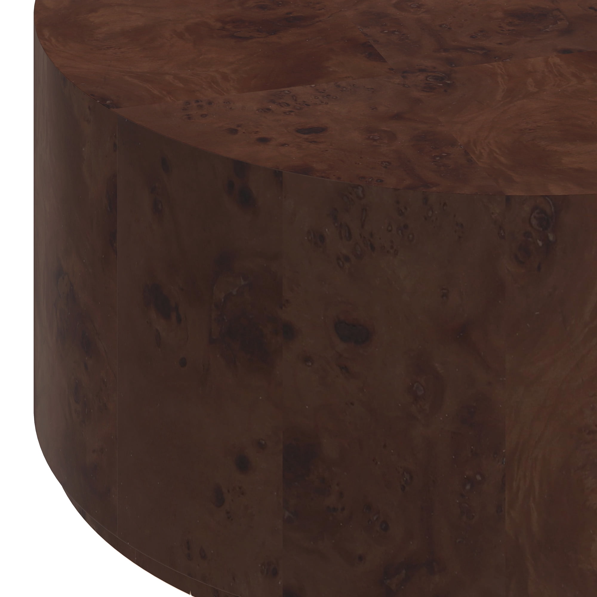 Uforic 16''H Burl Wood Coffee Table, Natural Coffee Side Table For Living Room Bedroom, Brown