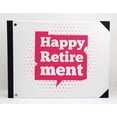 thumbnail image 3 of Darling Souvenir White Text Box & Dot Hardbound Cover Personalized Printed Retirement PartyGuestbookMemory Messagebook-9 x 12 Inches, 3 of 5