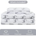thumbnail image 2 of Floral Queen Sheets Soft Breathable Microfiber Vintage Printed Bed Sheet Set Deep Pocket Fitted Sheet Included Flower Pattern, 2 of 9