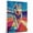 Alaskan Malamute, variant on Saluki Dog Running Art Stretched Canvas Size 8x12 – Saluki Dog Playing Running Wall Art, Dog Lover Canvas, Sports Theme Decor for Living Room