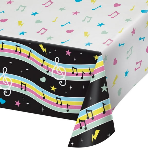 Music Beats Paper Tablecloth