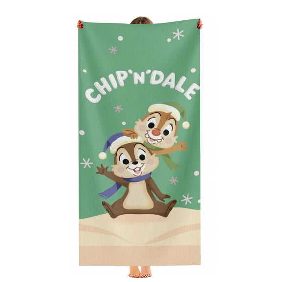 Chip'n Dale Beach Towel Birthday Gift for Girls Boys 30"x60" Quick Drying Microfiber Pool Towel
