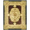thumbnail image 6 of SAFAVIEH Classic Flanagan Floral Bordered Wool Area Rug, Black, 9'6" x 13'6", 6 of 7