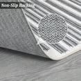 thumbnail image 5 of Modern Berber Stripe Hallway Rug ,Machine Washable Area Rug Non Slip Indoor Throw Rug Low Pile Non Shedding Carpet Rug for Kitchen Bedroom Living Room, 5 of 9