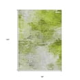 thumbnail image 3 of 8' X 10' Artichoke Green And Lime Green Abstract Washable Indoor Outdoor Area Rug, 3 of 5