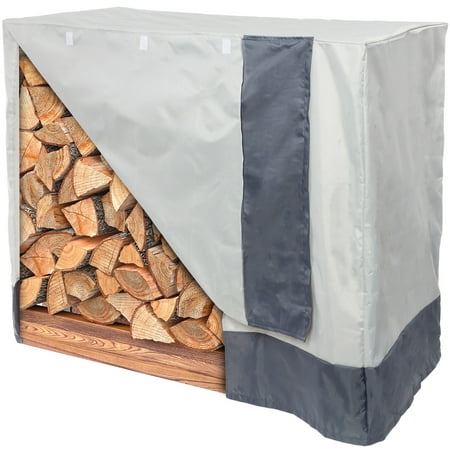 New Outdoor Log - Reusable Revolution NEW 4 Feet Water Resistant Firewood Outdoor Log Rack Cover