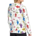 thumbnail image 4 of Lsque Pikmin Pattern Casual Women's Hoodie,Hooded Sweatshirt with Kangaroo Pocket,Pullover Hoodie with Eye-catching Drawstrings-Large, 4 of 8