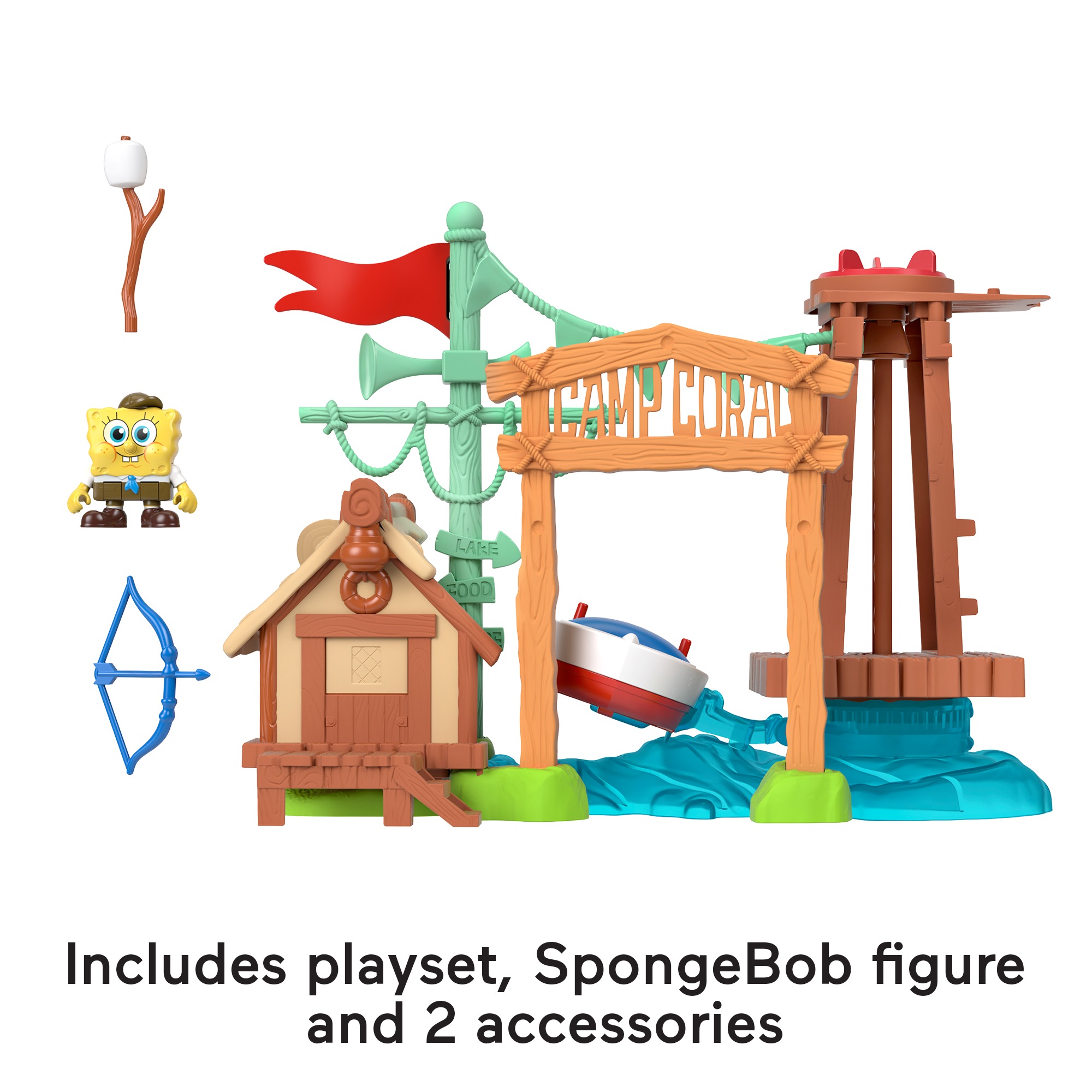 spongebob camp coral playset