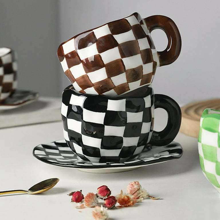 Aesthetic Checkered Mug