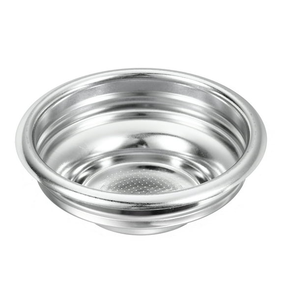 Uxcell 1Pcs 58mm Coffee Filter Basket, 1-Cup Stainless Steel Reusable Espresso Coffee Machine Bowl