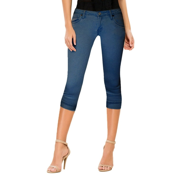 Women's Perfectly Shaping Stretchy Denim Capri 