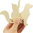 thumbnail image 2 of 30 Pack Wood Dog & Cat Cutouts Unfinished Wooden Dog & Cat Hanging Ornaments DIY Dog & Cat Craft Gift Tags for Thanksgiving Christmas Home Party Decoration Craft Project, 2 of 6