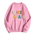 thumbnail image 5 of Zhanying Sweatshirt for Women Solid Color Pullover Blouses Relaxed Fit Long Sleeve Fall Tops Sweaters Basic Tees, 5 of 5