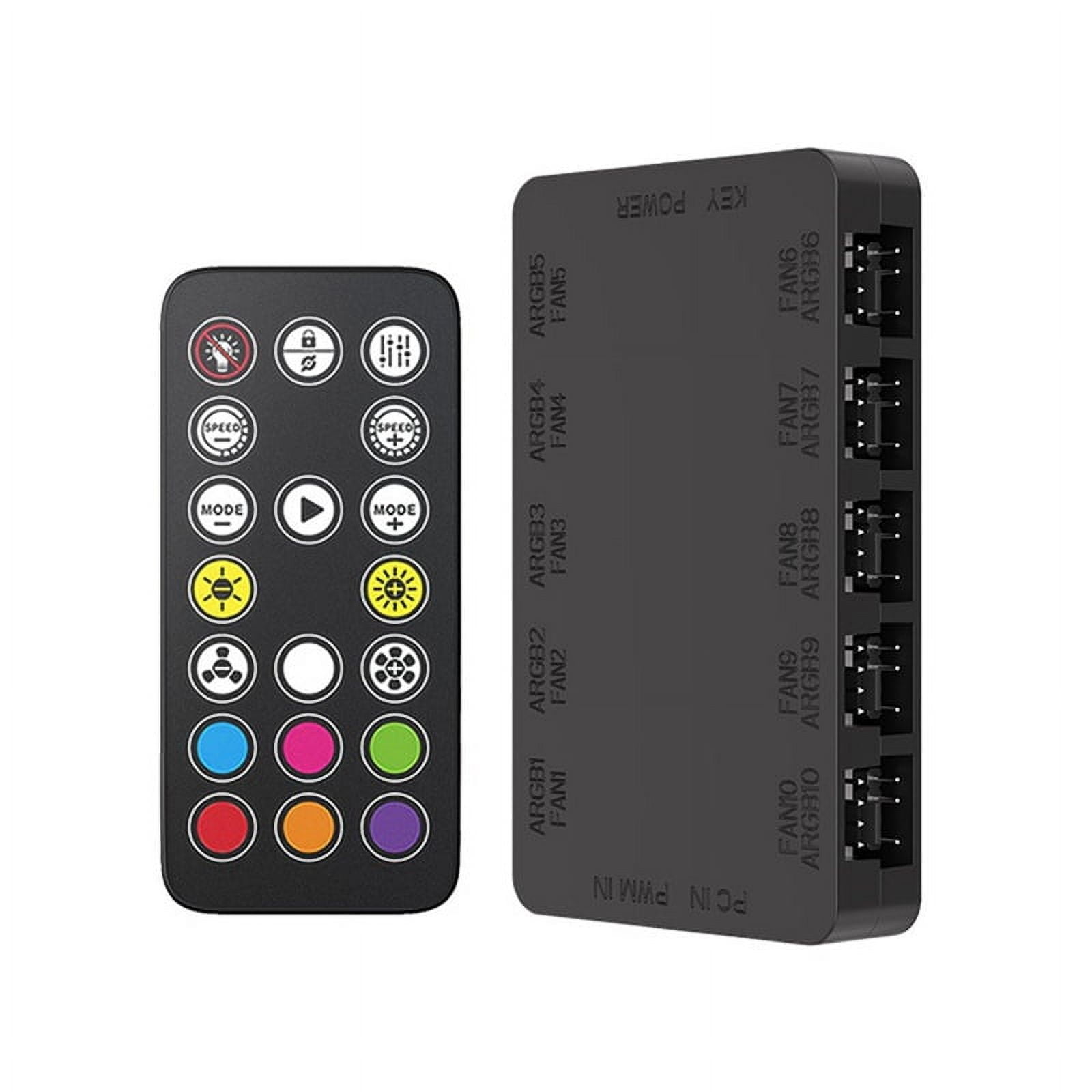 ASUS TUF Gaming ARGB PWM Fan Hub - Controller Per 6 Ventole, Sincronizza Luci E Raffreddamento, Montaggio Magnetico - Foto 4