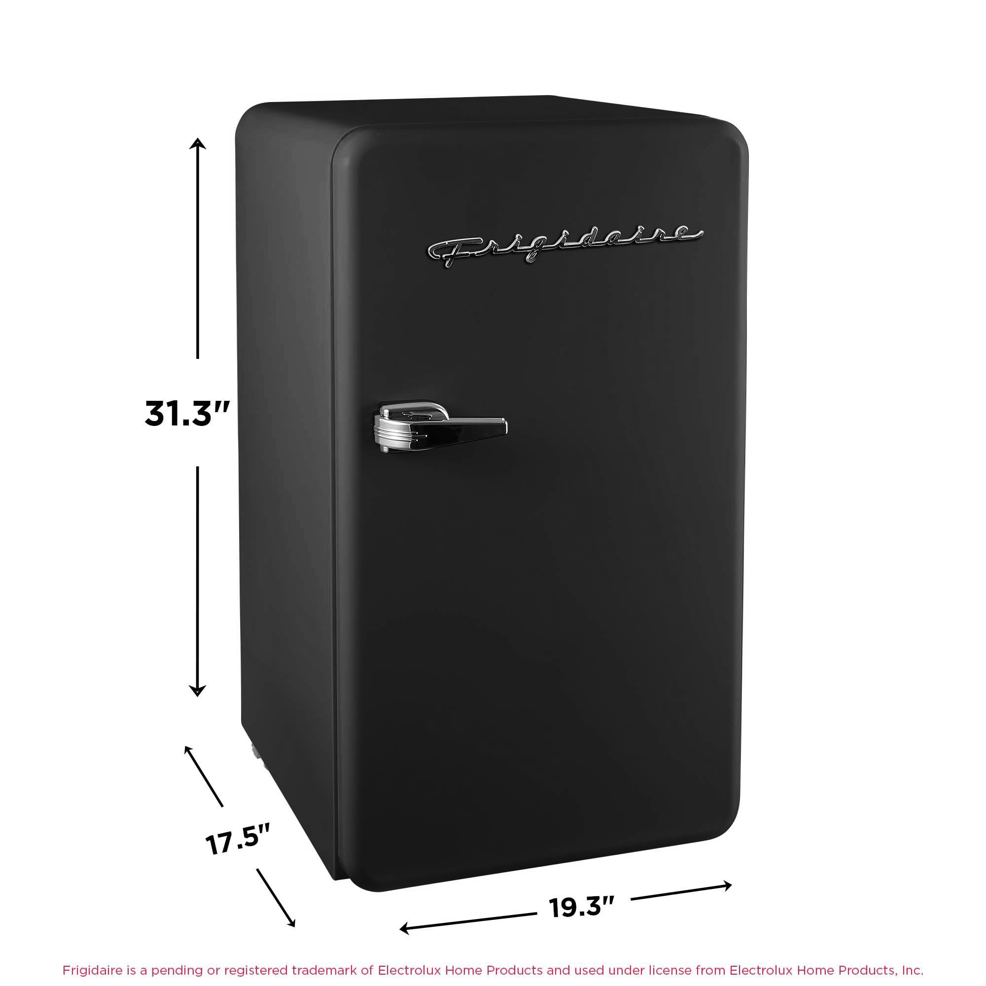 Frigidaire 3.2 Cu. ft. Retro Refrigerator, Mini Fridge with Freezer for Apartment, Dorm, Office, Bedroom, Black