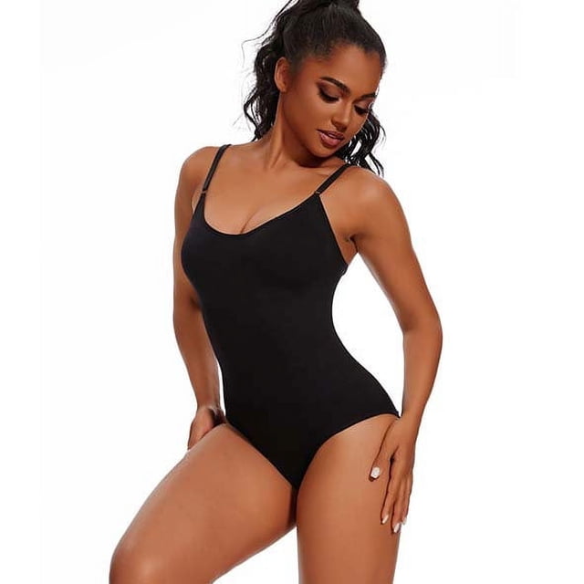 Ropa interior de una pieza moldeadora de cuerpo para mujer, mono moldeador de cuerpo con soporte para el pecho, con tirantes abiertos y realce de cadera, estilo europeo y americano