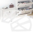 thumbnail image 1 of TOPINCN Hinges Accessory,Home Plastic Hollowed Two Layers Shoe Cabinet Shelf Rack Holder Hinges Accessory , Shoe Cabinet Hinges, 1 of 7