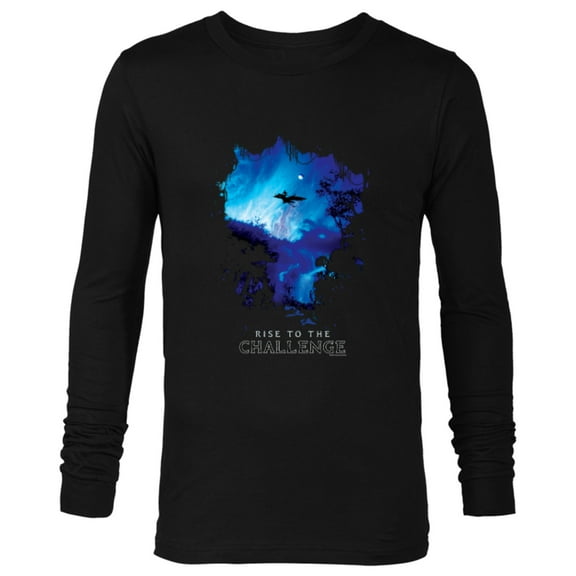 Avatar Pandora Banshee Rider Rise to the Challenge Ikran - Long Sleeve T-Shirt for Men - Customized-Black