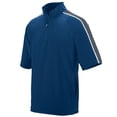 thumbnail image 2 of Augusta Sportswear L Boys QUANTUM SHORT SLEEVE PULLOVER Navy/Graphite/White 3789, 2 of 2