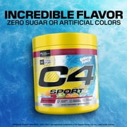 C4 Sport Pre-Workout Powder, Hawaiian Punch® Fruit Juicy Red®, 20 Servings