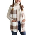 thumbnail image 1 of Zecgelong Gilet en Molleton Réversible pour Filles, Décontracté, Col Rond, Sans Manches, Veste avec Poche, Doux et Chaud, Vêtement d'Extérieur pour Tout-Petits, Enfants, Jeunes Filles, Hauts Courts, Taille 7-8 Ans, 1 of 5