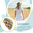 thumbnail image 2 of Bonnet Décoratif Réutilisable en Polyester Pliable pour Femmes Intérieur Extérieur Marche Travail Jaune, 2 of 7