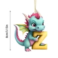 thumbnail image 3 of Christmas Acrylic 26 Letter Dinosaur Pendant Letter Dinosaur Party Decoration Pendant, 3 of 4