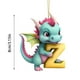 thumbnail image 3 of Christmas Acrylic 26 Letter Dinosaur Pendant Letter Dinosaur Party Decoration Pendant, 3 of 4