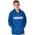 thumbnail image 5 of Genius Periodic Table Science Nerd Zip Up Hoodie Men's Women's Brisco Brands L, 5 of 6