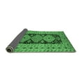 thumbnail image 2 of Ahgly Company Indoor Round Oriental Emerald Green Traditional Area Rugs, 4' Round, 2 of 4