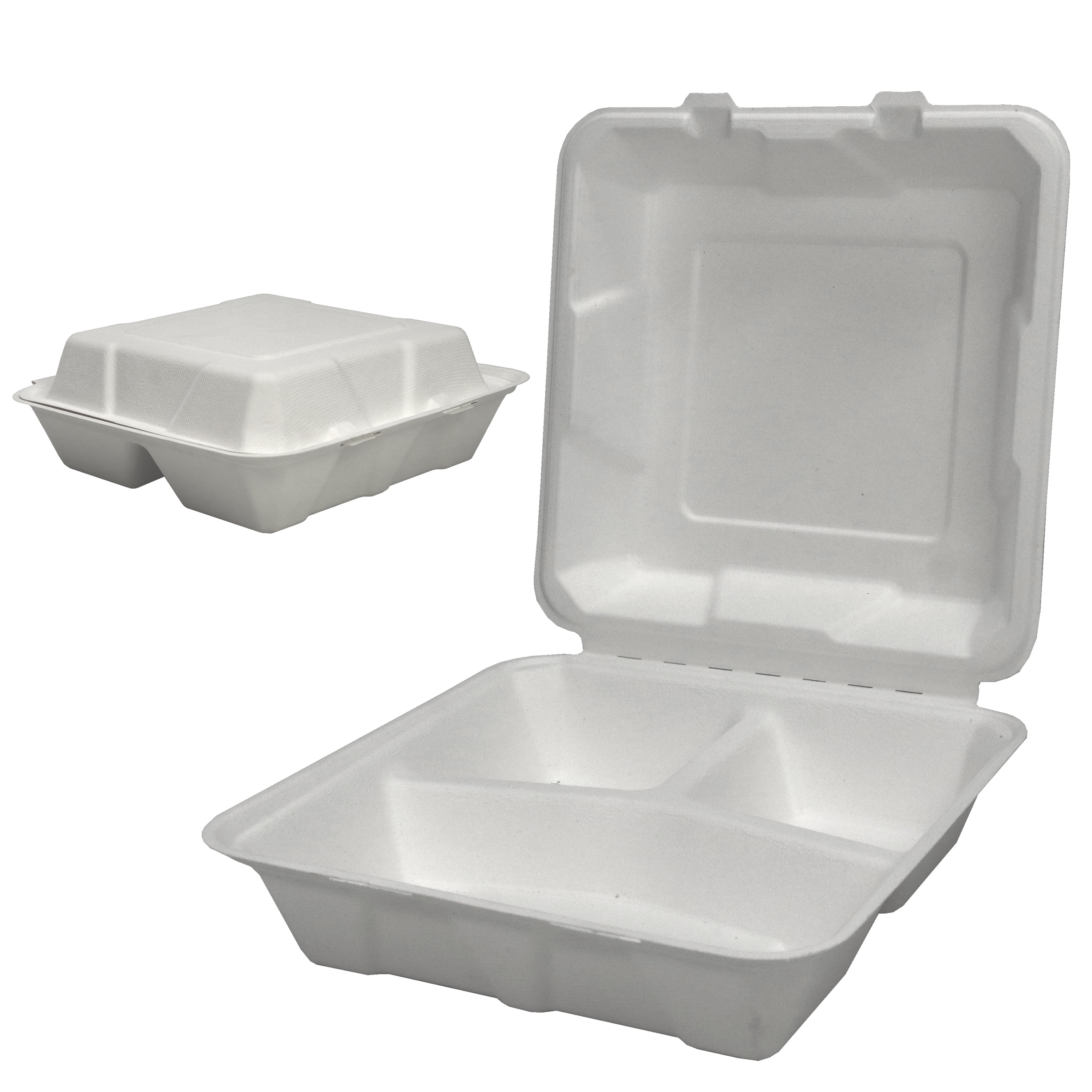 SIMOND STORE 9"x9" Clamshell Take Out Food Containers [Pack of 100