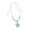 Blue, variant on Unique Ceramic Sea Star Pendant Necklace With Braided Strands For Beach Trips And Festivals
