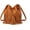 Brown, variant on Leather Bucket Bags for Women Crossbody Fringe Purses with Drawstring Ladies Tassel Hobo and Shoulder Handbags