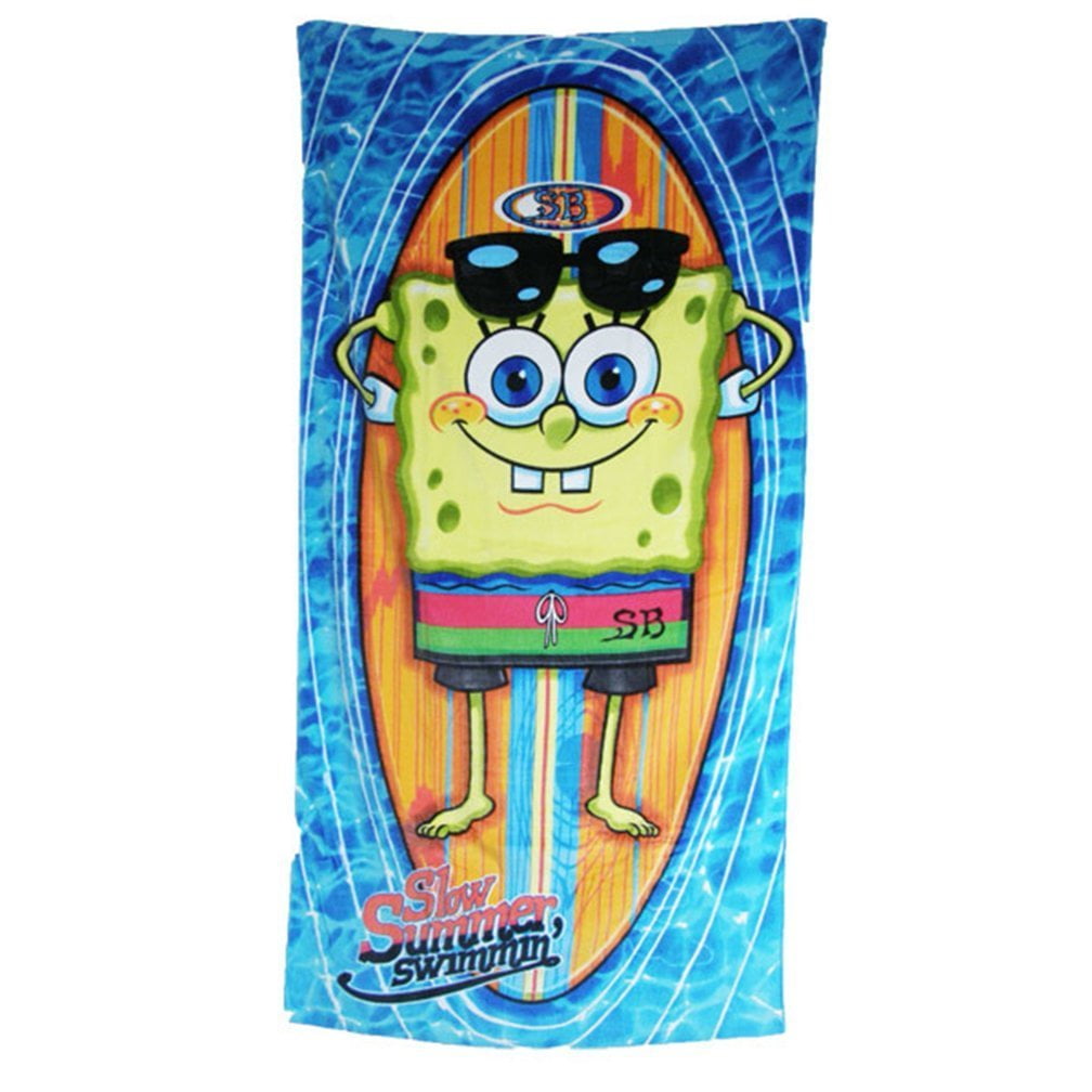 Spongebob USA Velour Towel 30x60 Beach BathTowel 