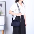 thumbnail image 2 of Bolso Bandolera Cuero Genuino para Mujer Hombro Fin Semana (oscuro) Azul, 2 of 9