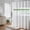 White, variant on Yiannan Fabric Water-Repellent Shower Curtain,Mold Resistant & Machine Washable Shower Curtain liner,72 x 72 inches,White