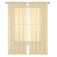thumbnail image 2 of Modern Sheer Rod Pocket Window Curtains 2 Panels Set for Living Room Bedroom, 54W x 84L Inches, 2 of 3