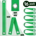 thumbnail image 2 of BlinkLLX 16 Pieces Tree Tie for Staking 16 in Tree Stake Kits Support Straps or Newly Planted Saplings and Hurricane Protection with Grommet Heavy Duty Ties(Green), 2 of 7