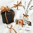 thumbnail image 4 of TONIFUL 3/8 Inch x 100yds Coffee Brown Color Satin Ribbon Thin Solid Fabric Ribbons Roll for Gift Wrapping Invitation Floral Hair Balloons Craft Party Wedding Decoration Valentine's Day Bouquet, 4 of 6