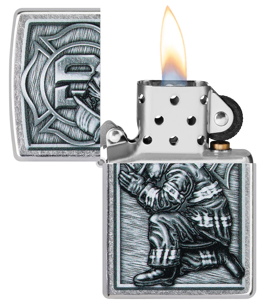 Accendino Zippo Barbarian - Design Street Chrome, Tascabile - Foto 8