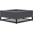 thumbnail image 4 of Real Flame Blake 36" Square Steel Propane or Natural Gas Fire Pit Table in Weathered Slate, 4 of 9