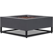 Real Flame Blake Metal Propane Fire Table with Conversion Kit in Slate Gray